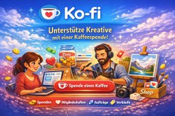 Mit Ko-Fi Spenden erhalten