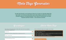 Thumb von Erstelle Meta-Tags einfach online mit dem Meta Generator
