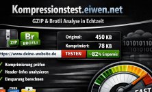 Thumb von Kompressionstest für Websites – GZIP & Brotli Analyse in Echtzeit